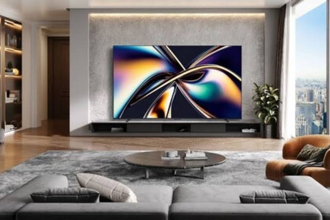 Smart TV displaying an online movie