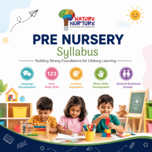 Pre Nursery Syllabus activities for young children