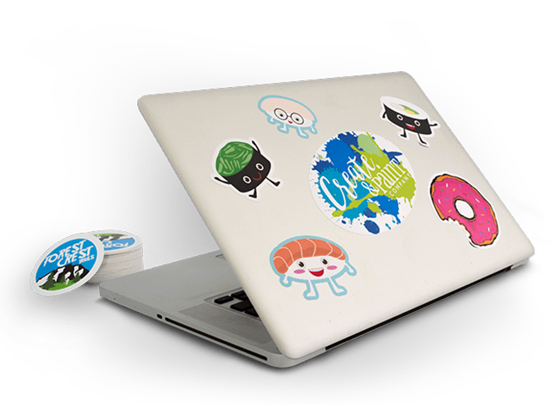 Custom laptop stickers