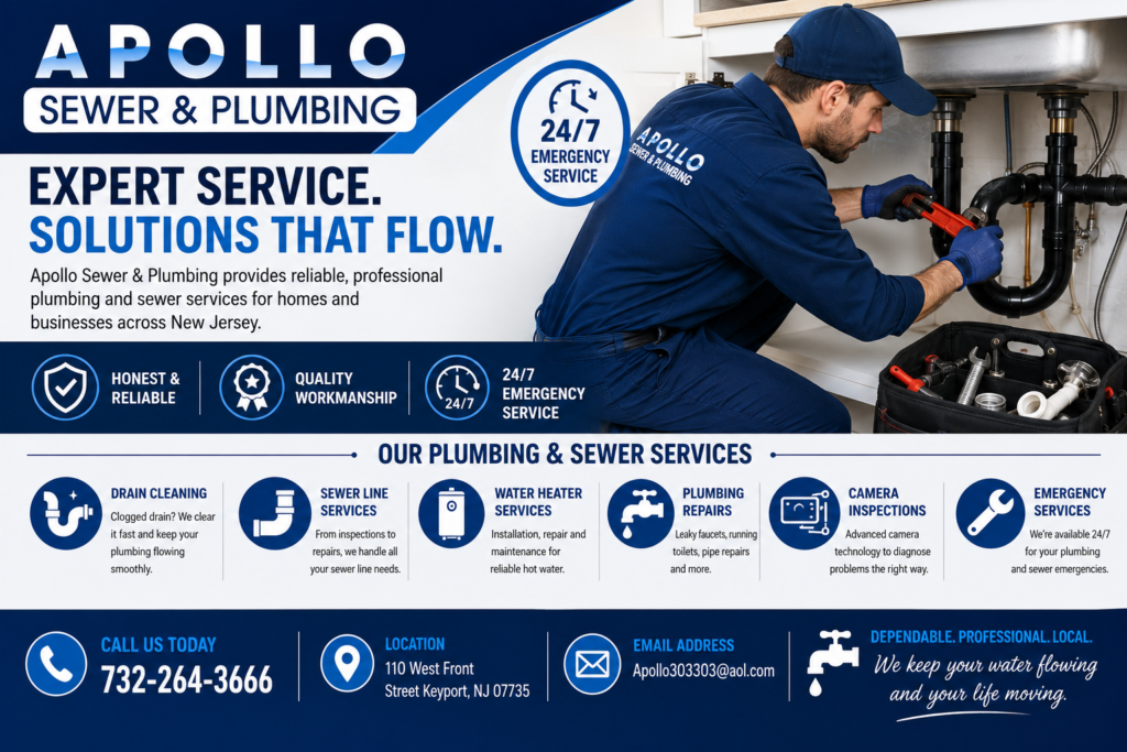 Plumbing services Monmouth County NJ