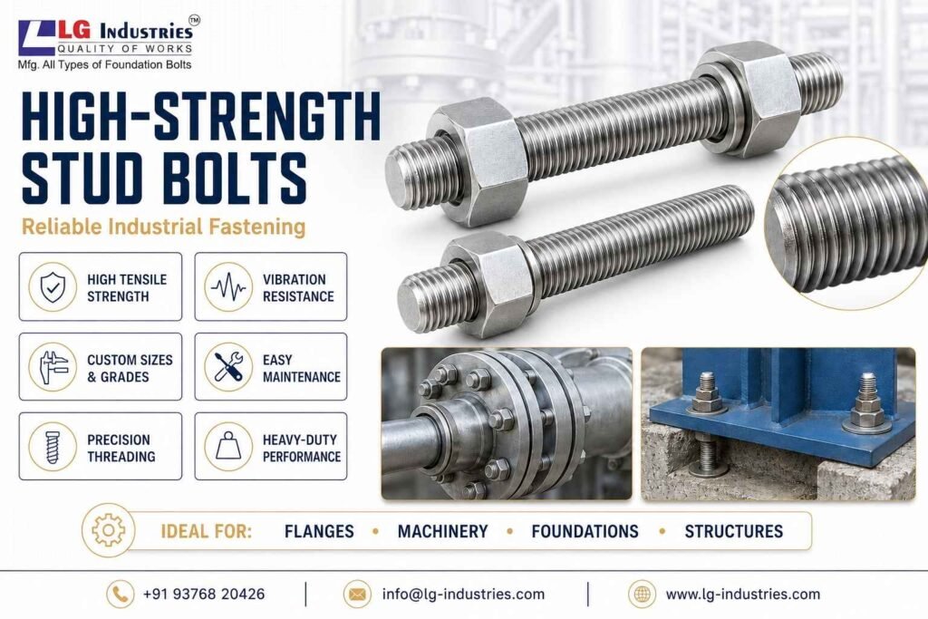 High-Strength Stud Bolts for Reliable Industrial Applications LG Industries