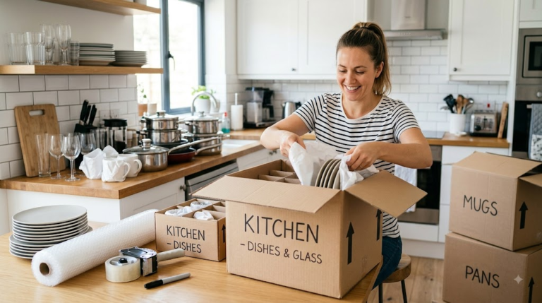 How to Pack Kitchen Items Efficiently