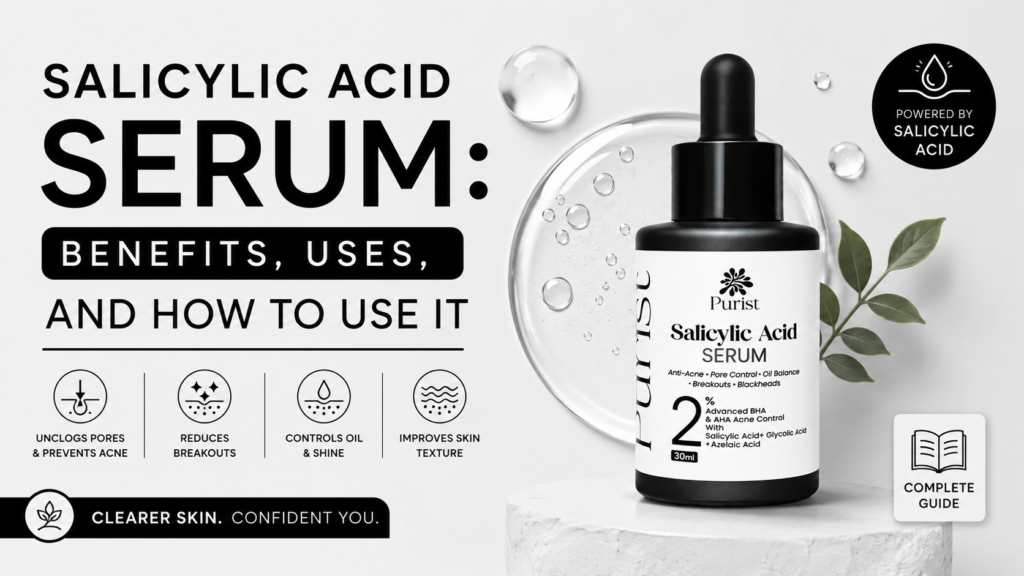 Salicylic Acid Serum Benefits, Uses, and How to Use It
