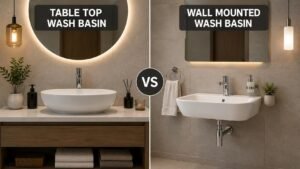 table top vs wall mounted wash basin