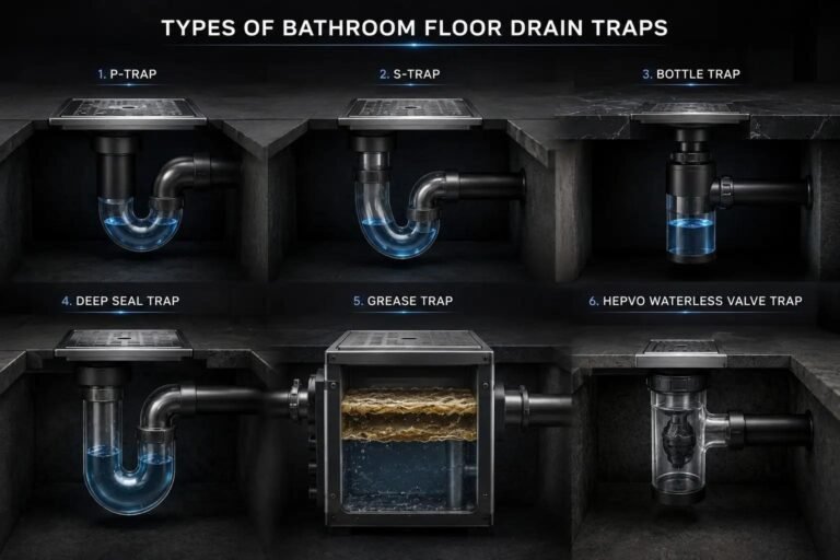 Bathroom Floor Drain Trap