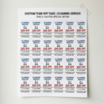 Custom Tear-Off Tags