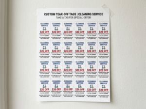 Custom Tear-Off Tags