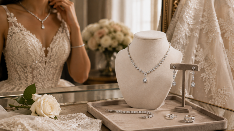 selecting-jewelry-for-wedding-dress