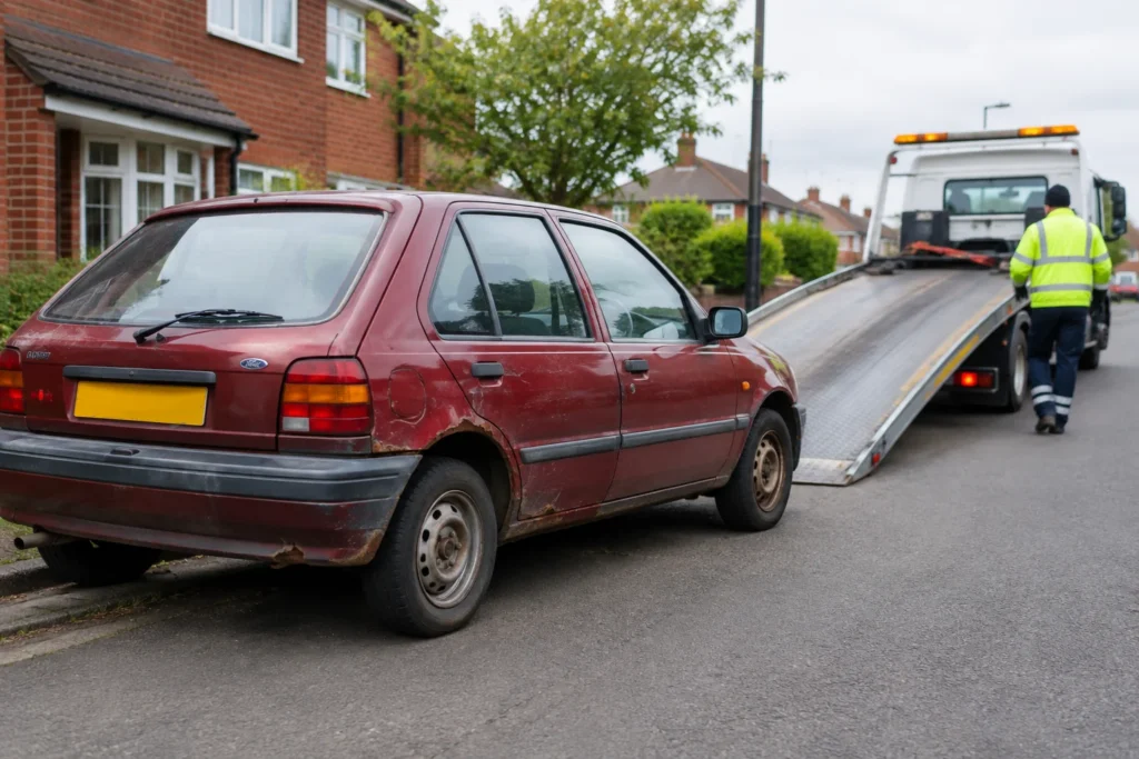Scrapping an old or damaged car in the UK