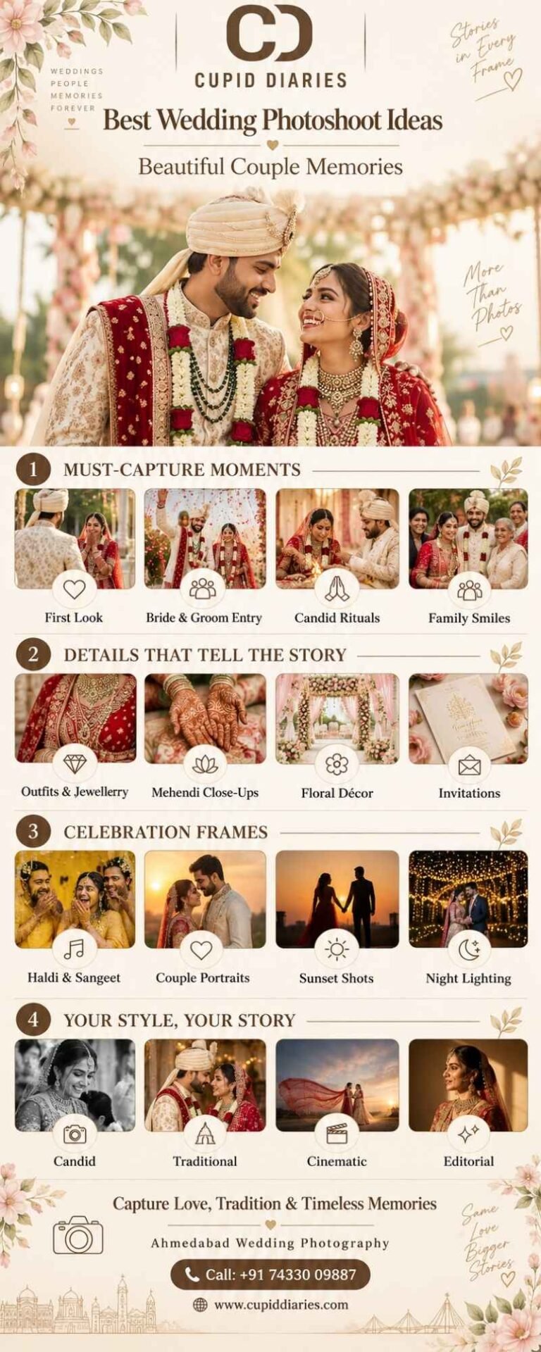 Best Wedding Photoshoot Ideas for Beautiful Couple Memories – Cupid Diaries
