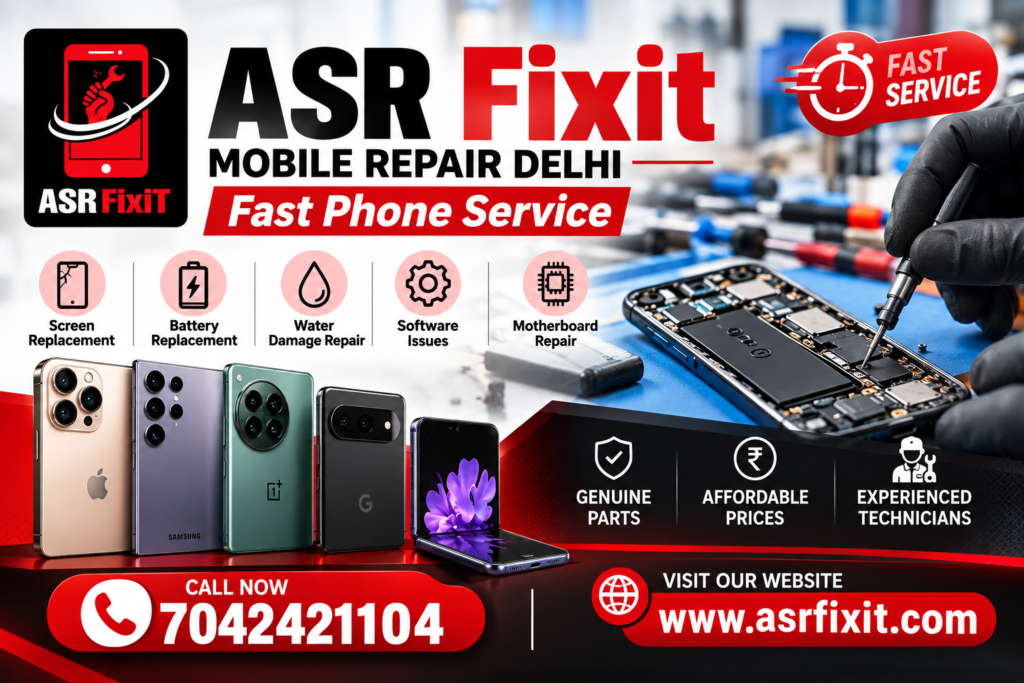ASR Fixit – Mobile Repair Delhi | Fast Phone Service