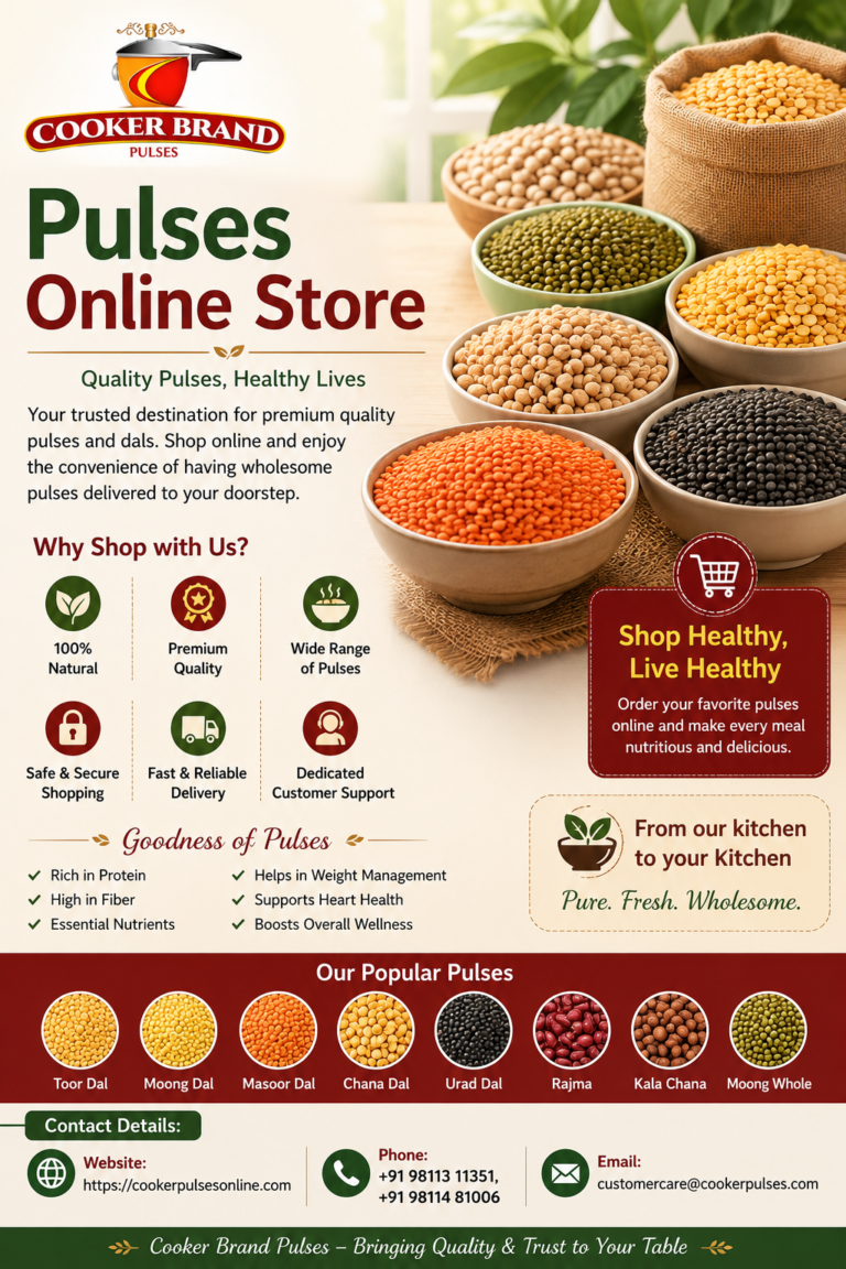 Pulses Online Store – Convenient Way to Buy Quality Pulses Online