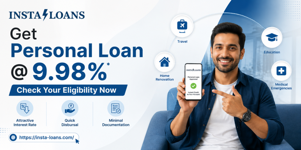 Get Personal Loan @ 9.98% | Check Eligibility Now