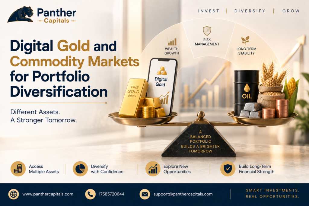 Digital Gold and Commodity Markets for Portfolio Diversification