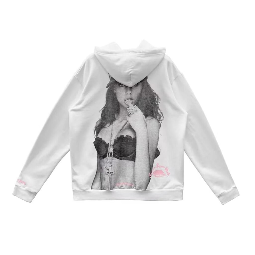 Chrome-Hearts-Laurie-Lynn-Stark-Love-You-Portrait-Pink-Letter-.Hoodie