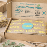 Eco-friendly custom tissue paper packaging