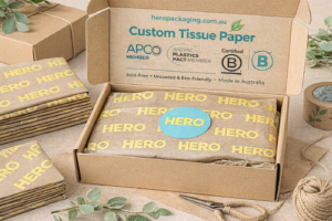Eco-friendly custom tissue paper packaging
