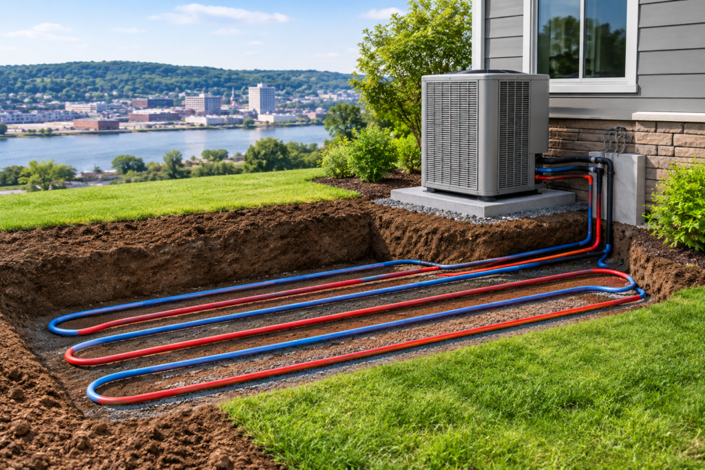 Geothermal System Installation in Dubuque, IA