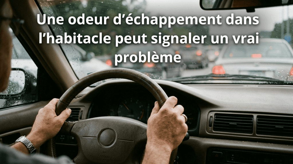 Une odeur d’échappement dans l’habitacle peut signaler un vrai problème