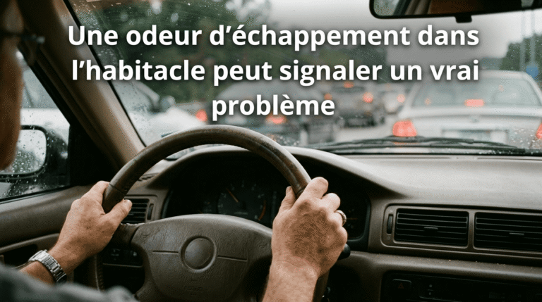 Une odeur d’échappement dans l’habitacle peut signaler un vrai problème
