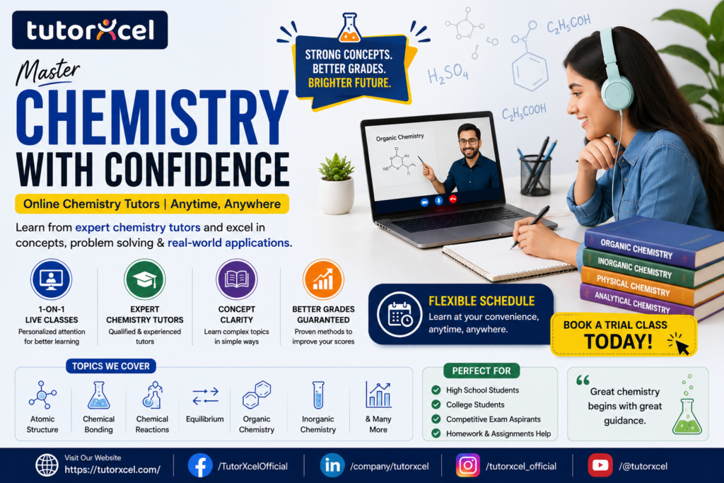Why Working with an Online Chemistry Tutor Can Improve Both Grades and Confidence