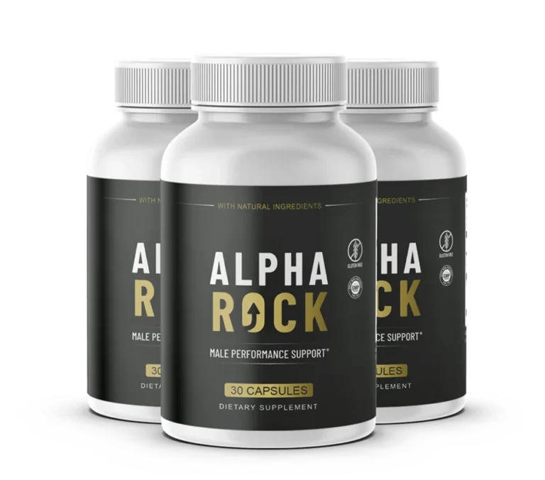 Alpha Rock daily men’s wellness support dietary supplement bottle