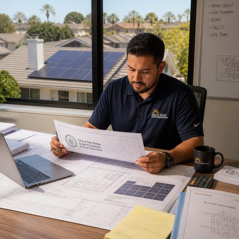 gpt-image-2_A_professional_solar_engineer_reviewing_architectural_blueprints_and_permit_docu-0