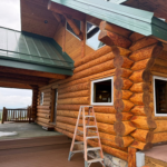 log house damage