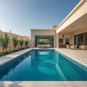 lucid-origin_Home_Pool_Luxury_modern_UAE_villa_backyard_with_a_beautifully_designed_private_h-0