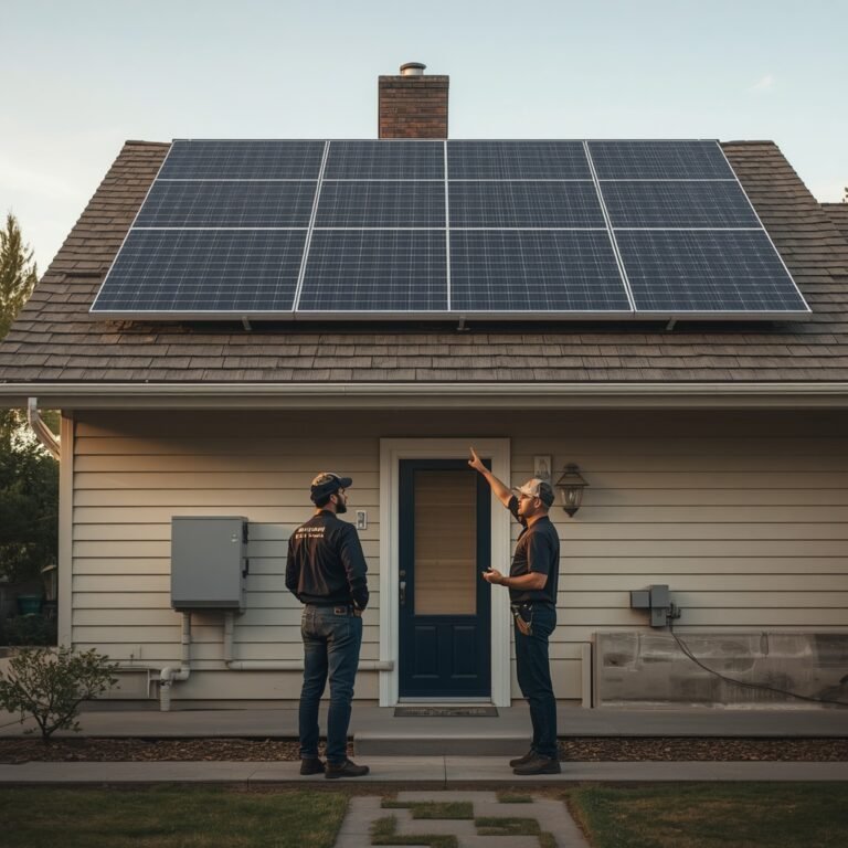 lucid-origin_Photorealistic_premium_solar_installation_scene_showing_a_homeowner_standing_bes-0