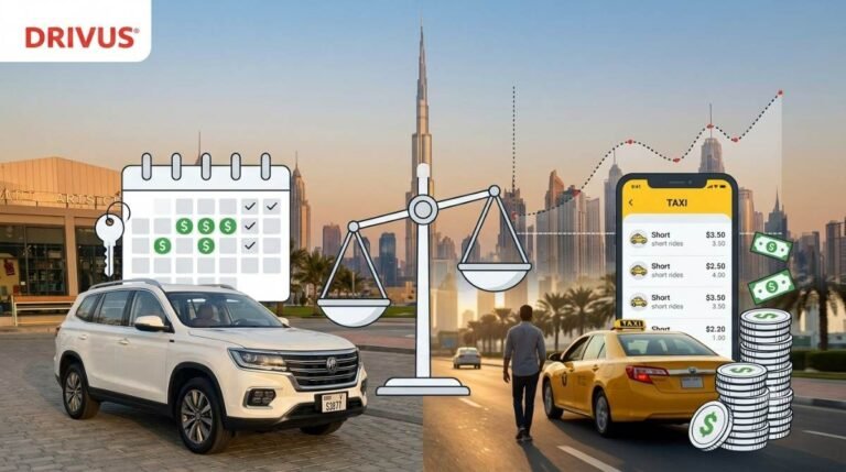 هل استئجار سيارة شهرياً أوفر من استخدام سيارات الأجرة يومياً؟