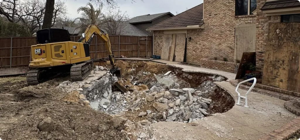 pool demolition Plano TX