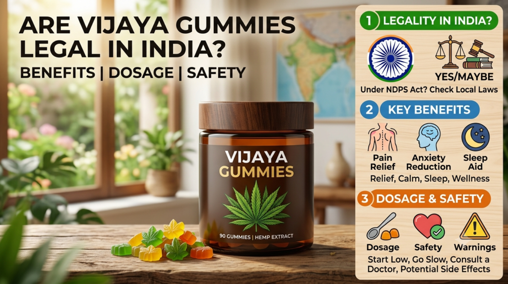 Are Vijaya Gummies Legal in India Benefits, Dosage & Safety