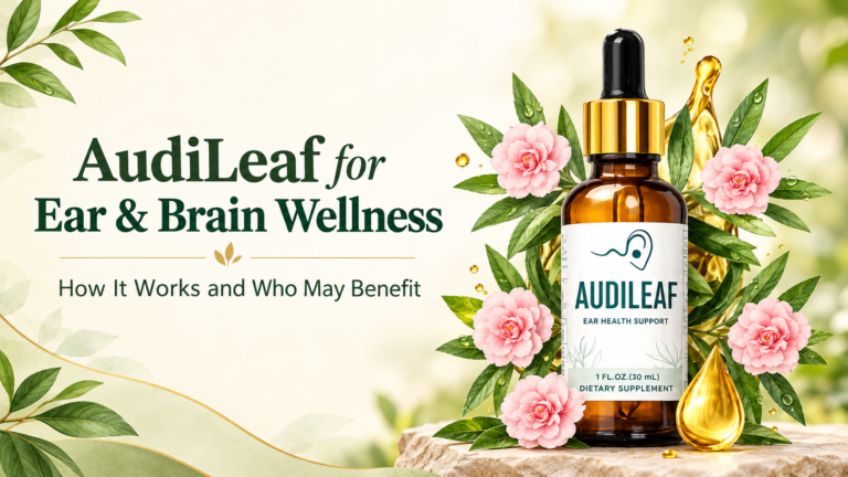 AudiLeaf Ear Wellness Botanical Banner