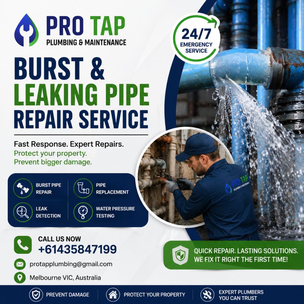 burst pipe repair collingwood