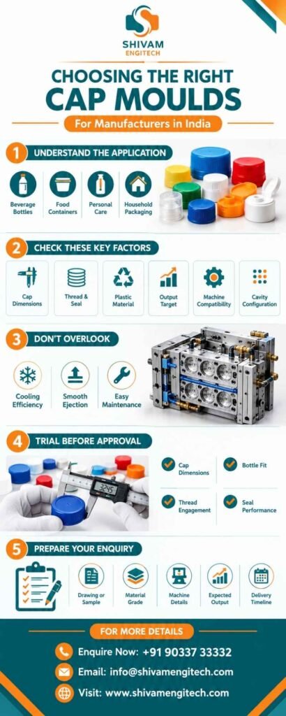 Choosing the Right Cap Moulds for Manufacturers in India – Shivam Engitech