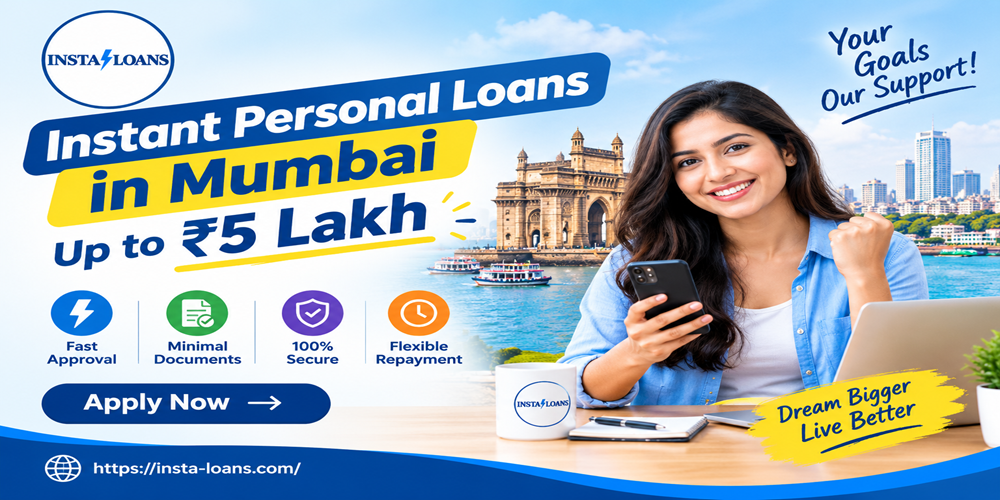 Instant Personal Loan in Mumbai up to ₹5 Lakh | Insta Loans
