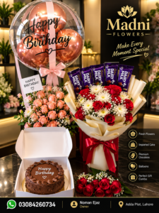 Luxury Birthday Gift Combo by Madni Flowers