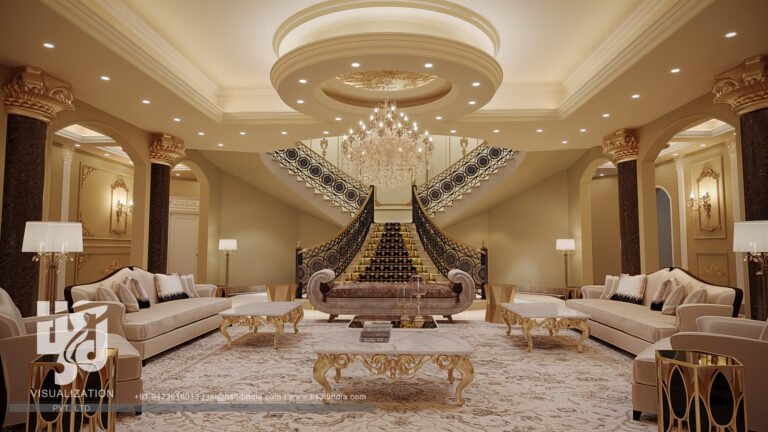 Residential 3D Interior House Rendering