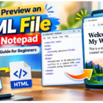 How to Preview an HTML File Using Notepad