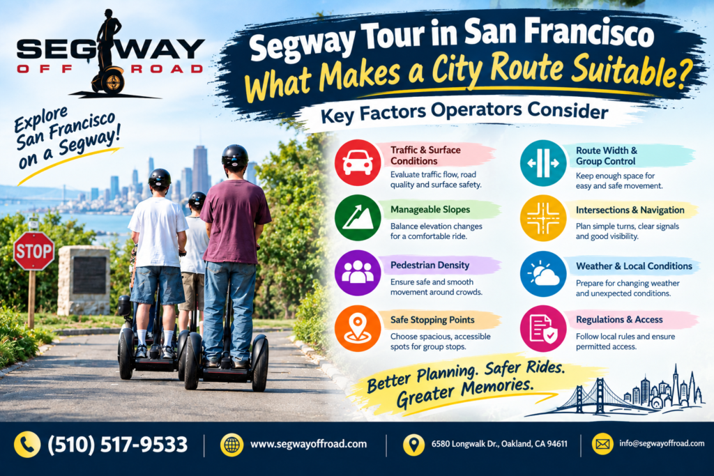 Segway Tour in San Francisco What Makes a Route Suitable