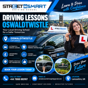 driving lessons oswaldtwistle UK