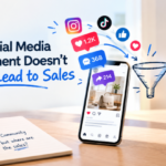 social media engagement but no sales