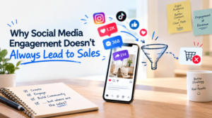 social media engagement but no sales