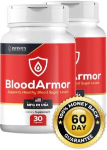 Blood Armor dietary supplement bottle for daily nutritional wellness support
