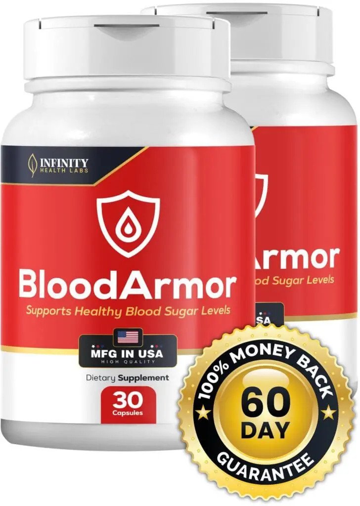 Blood Armor dietary supplement bottle for daily nutritional wellness support