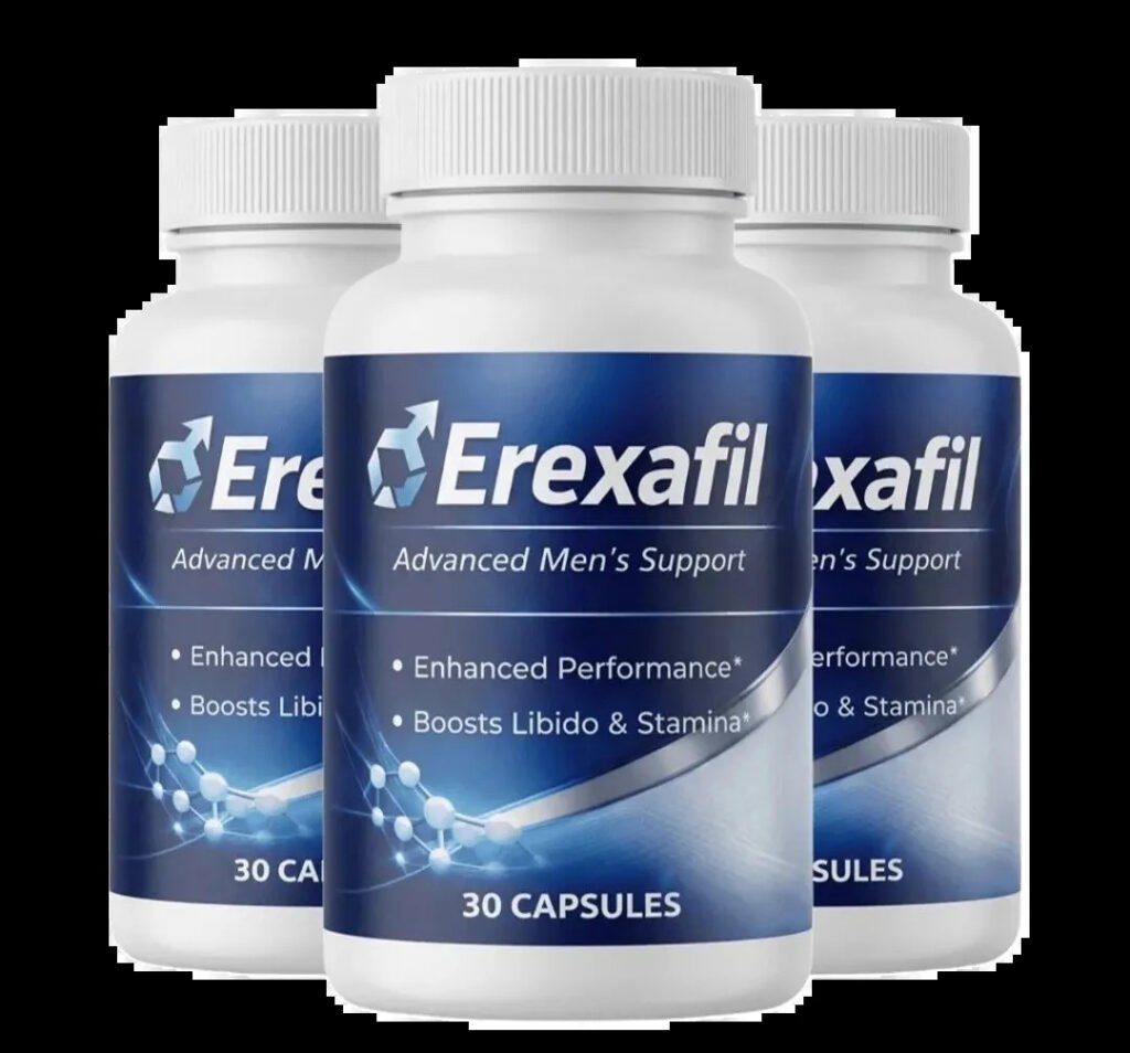 Erexafil wellness product banner with the tagline “Your Wellness, Your Confidence.”