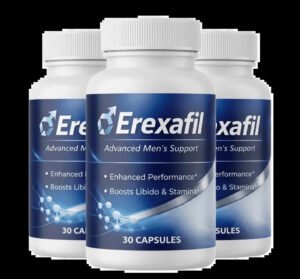Erexafil wellness product banner with the tagline “Your Wellness, Your Confidence.”