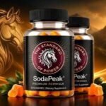 SodaPeak supplement product packaging featured in an educational 2026 review covering advertised ingredients, product claims, website verification, and safety considerations.