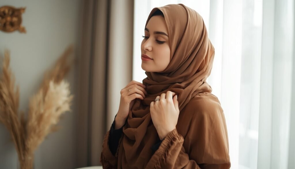 chiffon hijab for prayer
